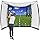Range Cage 10 ft x 8 ft Golf Practice Hitting Net with Simulator Impact Screen