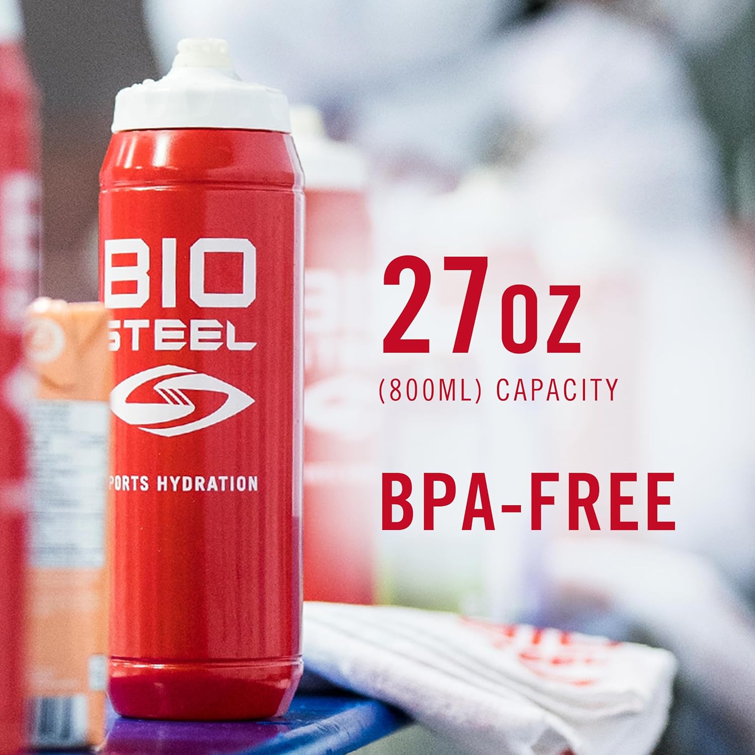 Professional Sports Team Bottle, BPA Free Sports Water Bottle, 27 Ounce/800 Milliliter Capacity